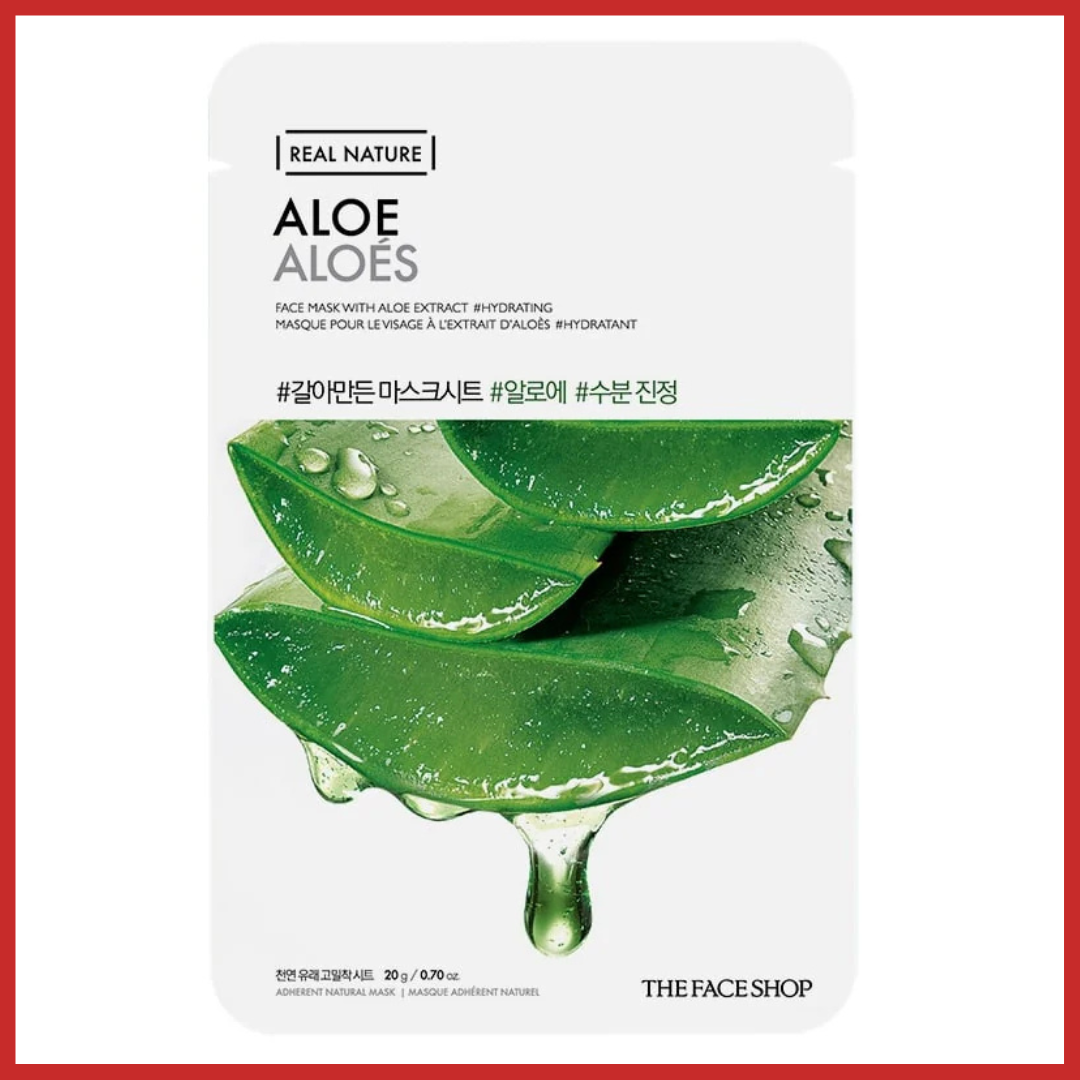 THE FACE SHOP Real Nature Aloe Face Mask 20g