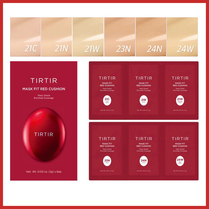 TIRTIR  Mask Fit Red Cushion 6 Shade Trial Kit