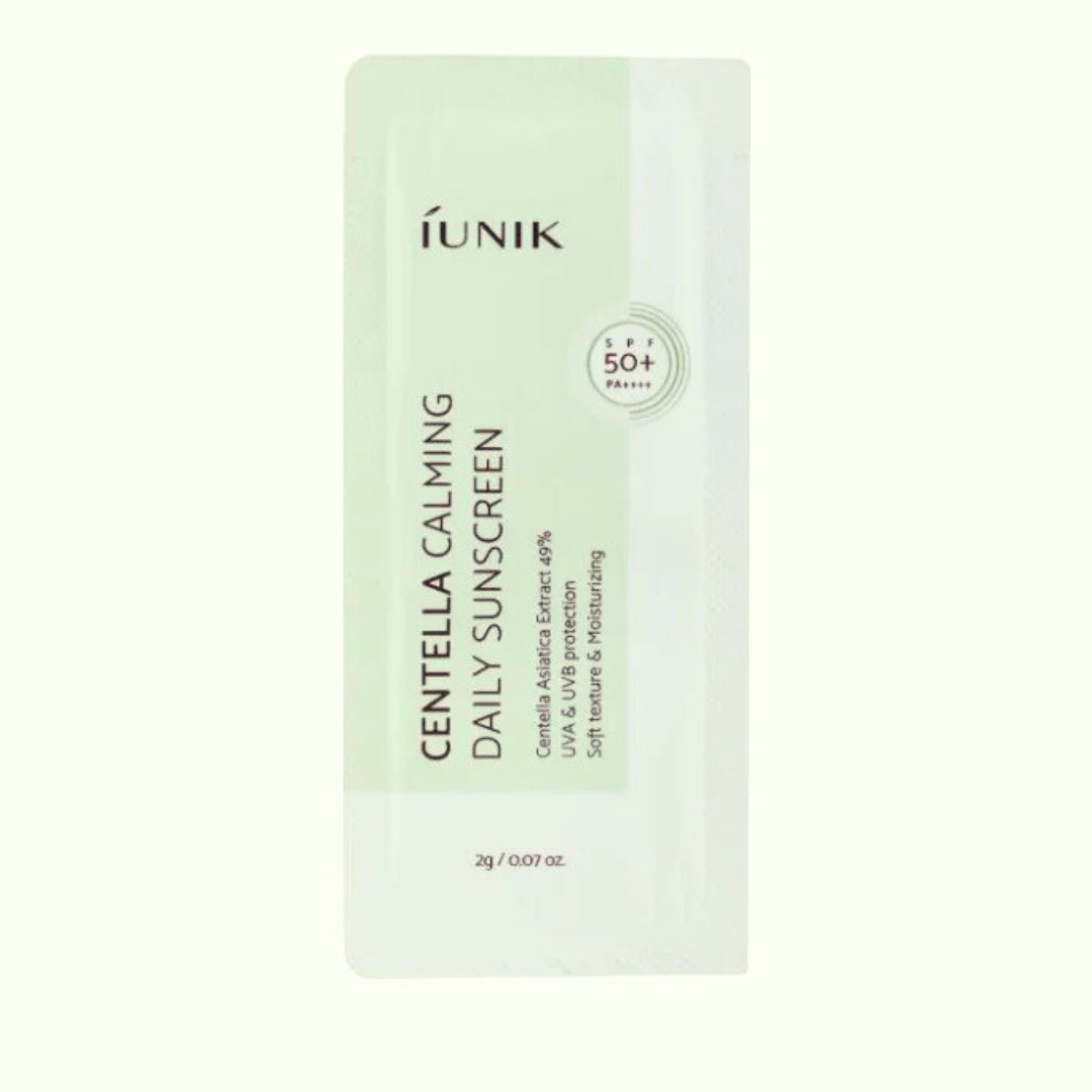 🎁 IUNIK Centella Calming Daily Sunscreen 2g (100% off)