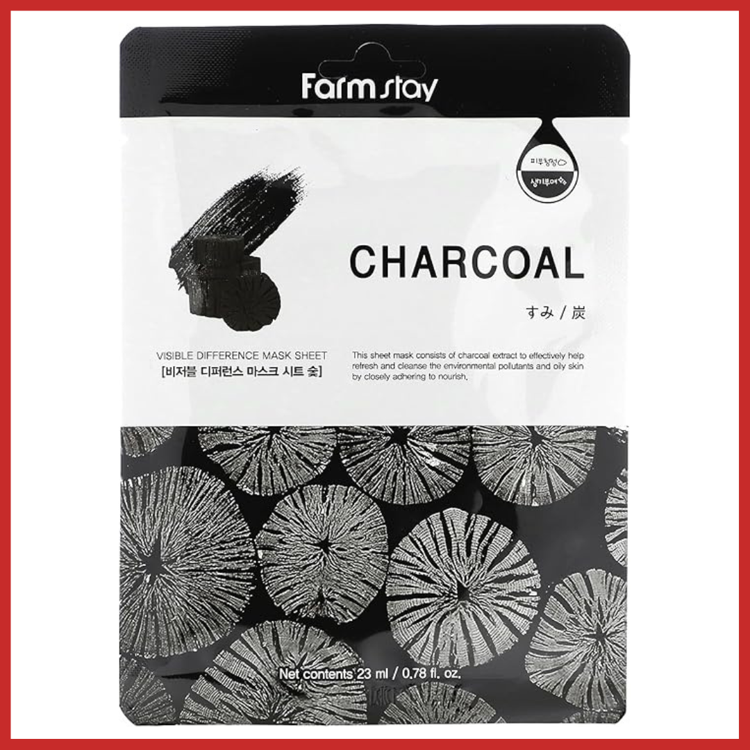 Farmstay Visible Difference Charcoal Sheet Mask