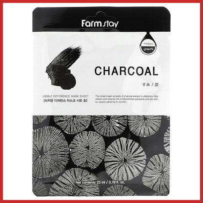 Farmstay Visible Difference Charcoal Sheet Mask