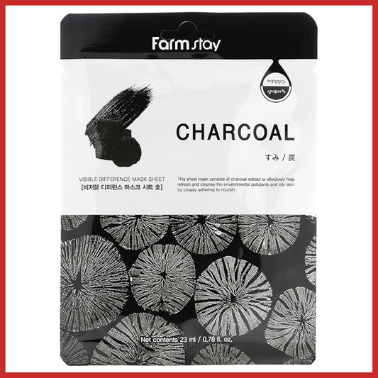 Farmstay Visible Difference Charcoal Sheet Mask